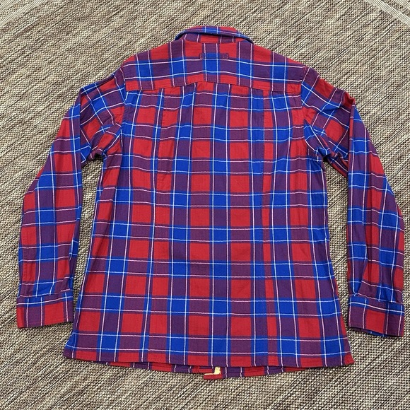 Duluth Trading Co Women's Free Swingin Flannel Button Up Shirt Size Small MINT! - Picture 5 of 9